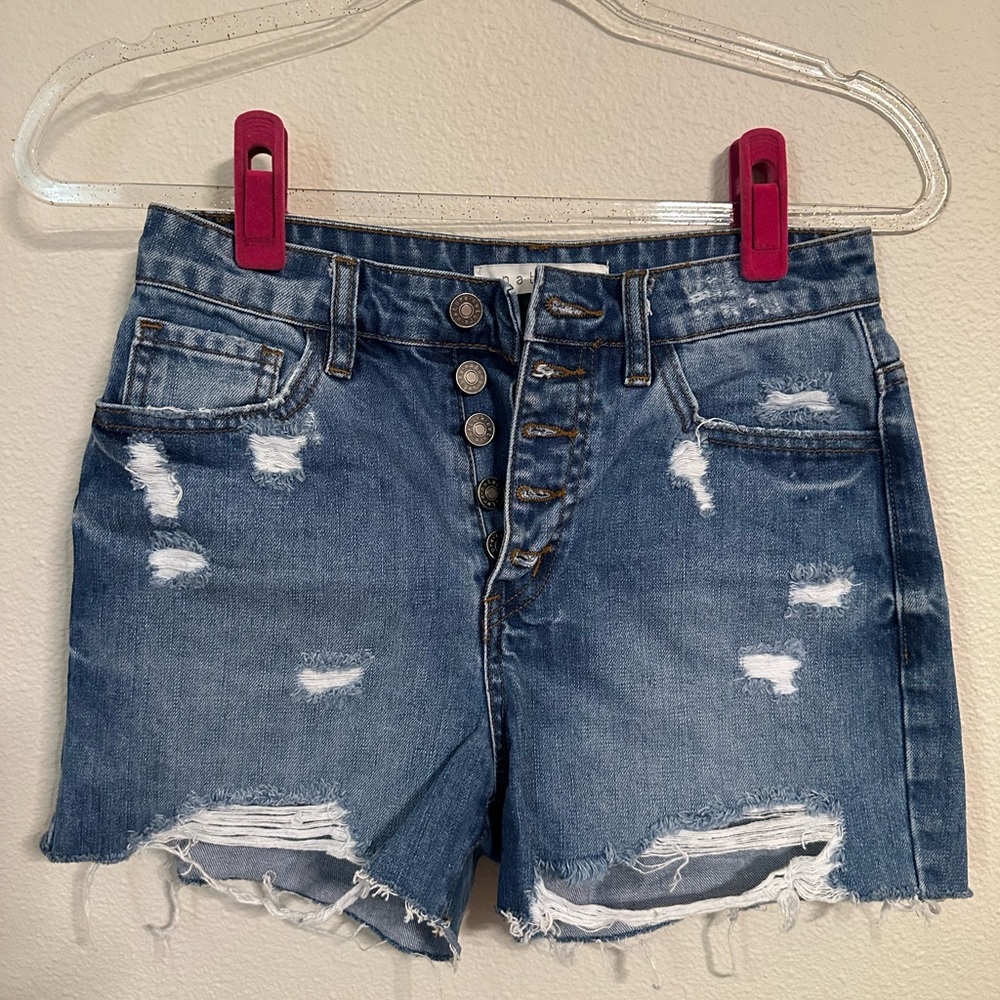 Boutique Distressed Denim Shorts